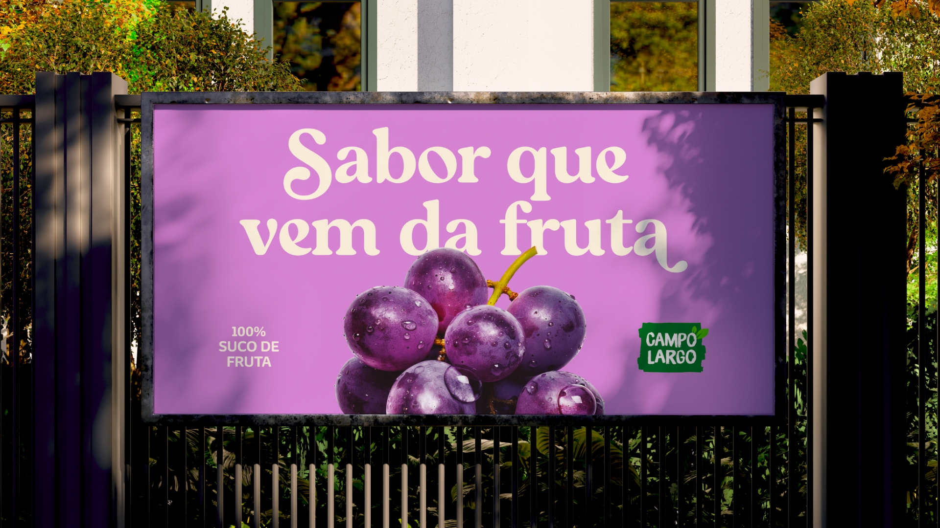 Projeto de design de embalagens sucos Campo Largo.