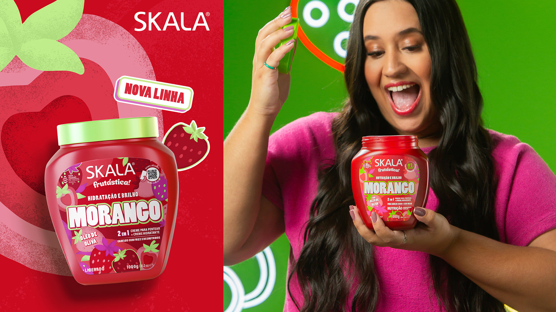 Projeto de design de embalagens sucos Skala Frutastica.